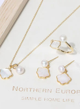 2025新款爆款仿珍珠项链饰品套装