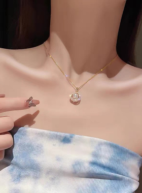 小众设计感高级仿珍珠项链套装潮