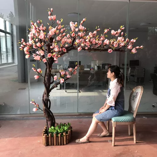 Симуляция магнолия цветочное поле