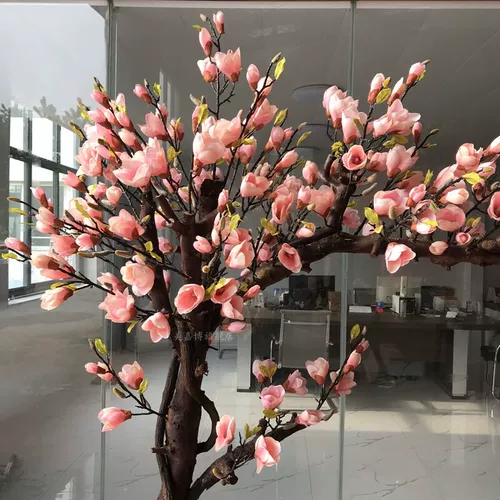 Симуляция магнолия цветочное поле