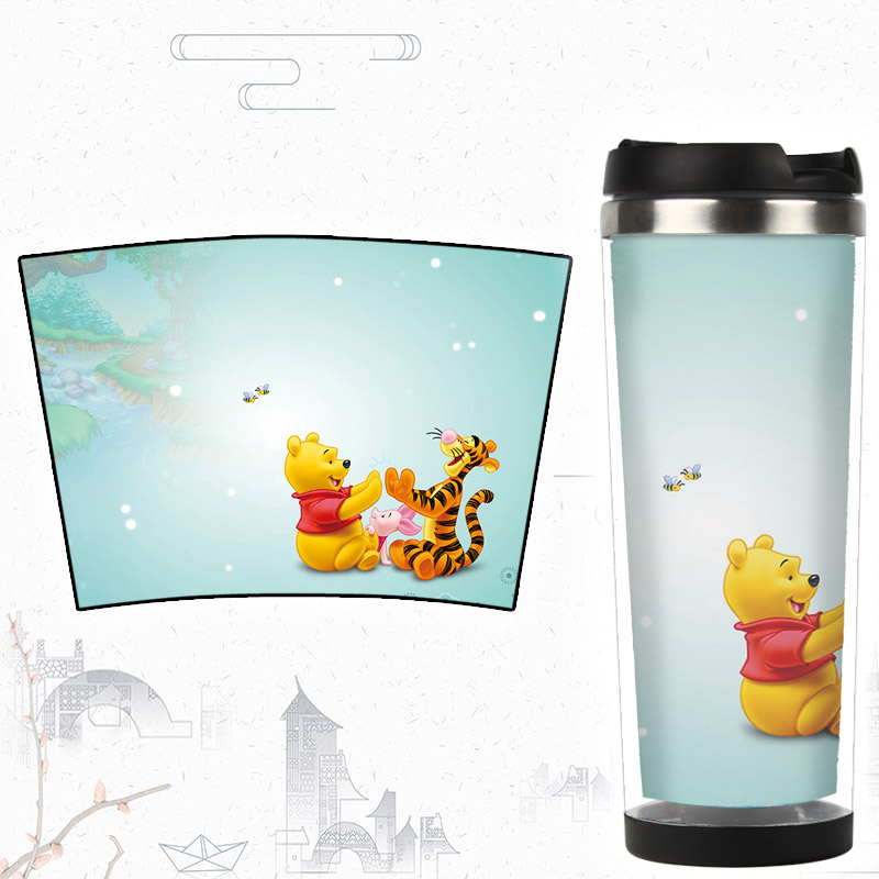 小熊维尼 Winnie the Pooh噗噗熊水杯随手杯隔热杯热水壶杯子-图2