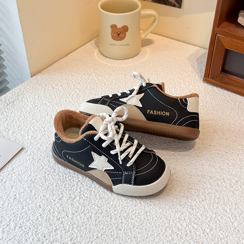 儿童板鞋2025秋冬新款加绒休闲鞋子女童运动鞋男童脏脏鞋德训棉鞋,淘宝优惠券,粉丝福利购,淘宝优惠卷