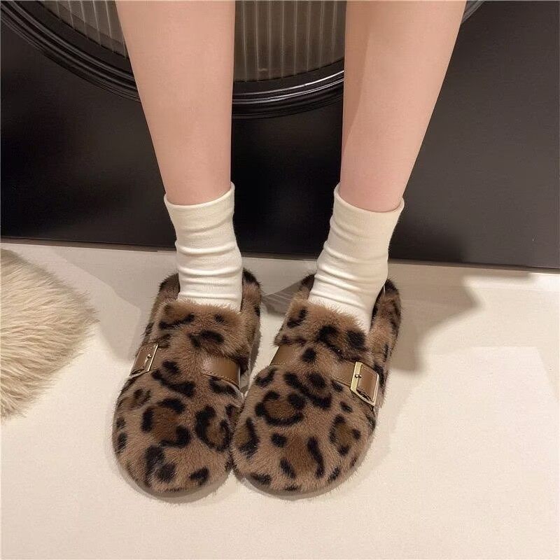 复古圆头毛毡加绒勃肯鞋女加绒秋冬季一脚蹬保暖棉瓢鞋毛呢乐福鞋,淘宝优惠券,粉丝福利购,淘宝优惠卷