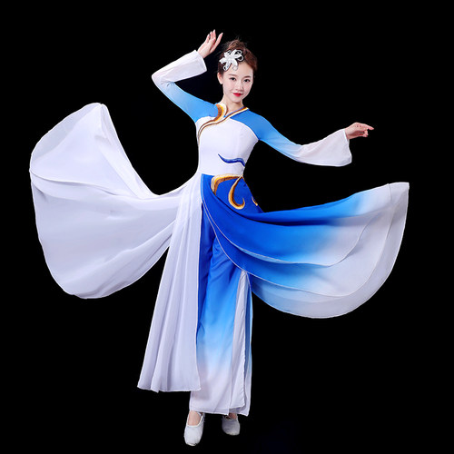 新款桃李杯古典舞蹈服锦瑟剧目同款演出服长裙长款中国风表演服 - 图0