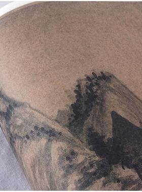 :1元 吴镇 中山图卷 真迹复制品33x120cm台北故宫N博物院元四家画
