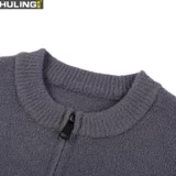 Мужской жилет без рукавов, осенний цветной свитер с молнией, трикотажный кардиган, круглый воротник, большой размер