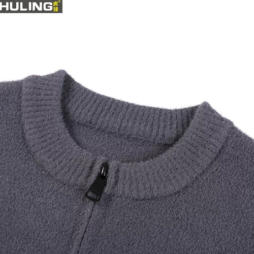 Мужской жилет без рукавов, осенний цветной свитер с молнией, трикотажный кардиган, круглый воротник, большой размер