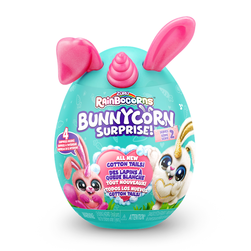 zuru云波独角兽那么可爱兔兔二代盲盒儿童玩具女孩毛绒公仔 - 图3