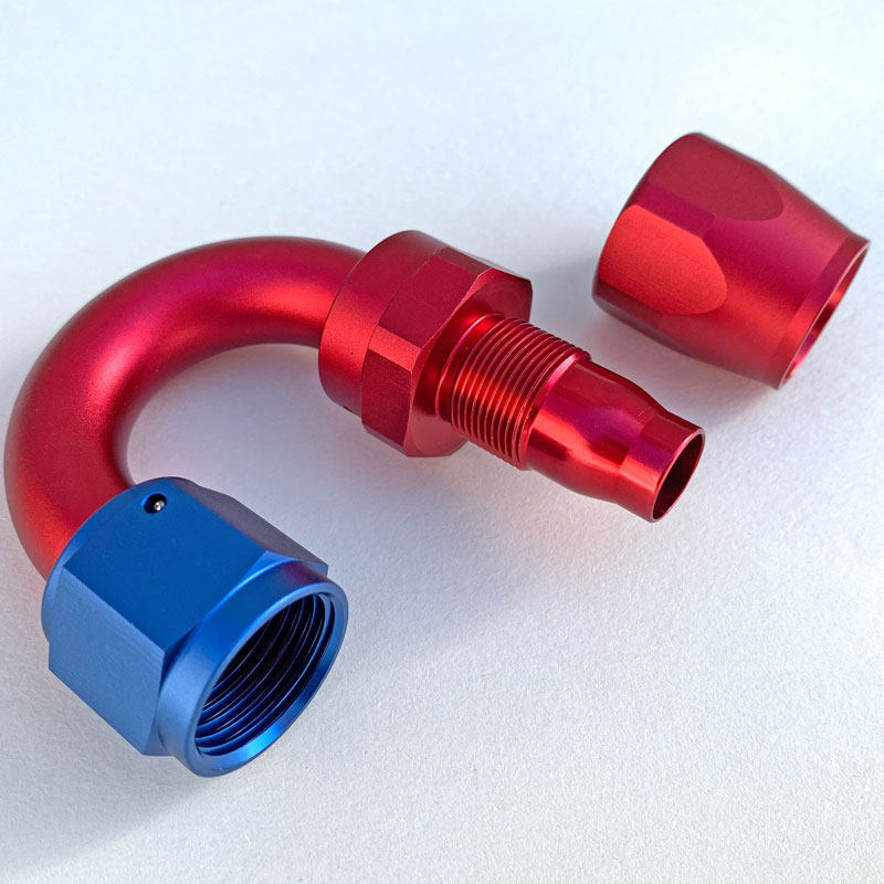 180度AN4/AN6/AN8/AN10汽车改装机油散热器改装快速接头防漏防渗 - 图2