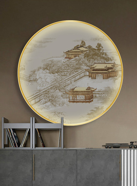 新中式风沙发背景墙客厅装饰画