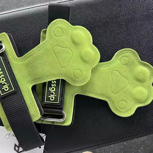 crossgrip伽满猫爪牛皮护掌助力带女生举哑铃杠铃护具健身护手 - 图3