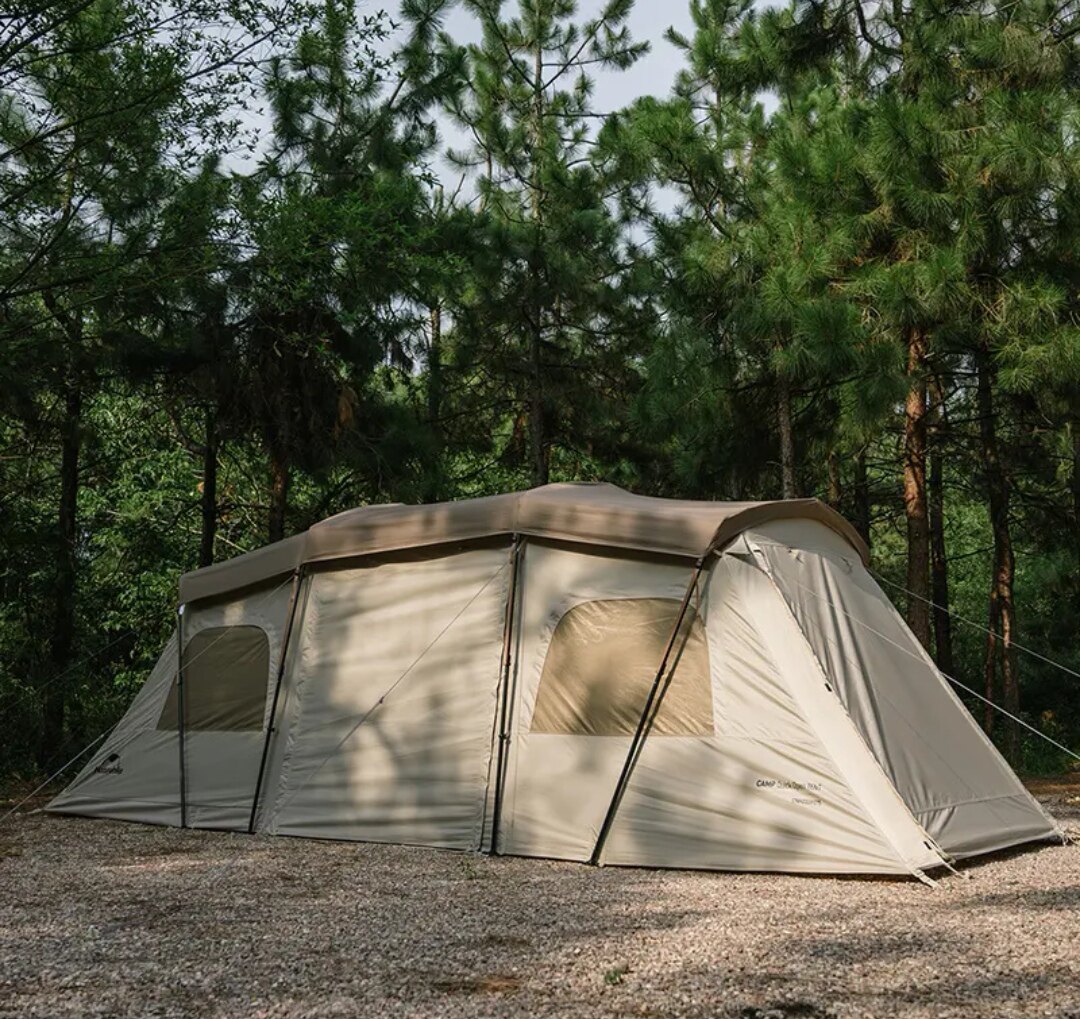 挪客naturehike云舟速开隧道帐篷户外露营野营防雨防晒一室一厅