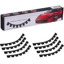 8 Pieces Universal Car Bumper Protection Kit Scrape Protector DIY Car Front Lip Collision Decorative Strips