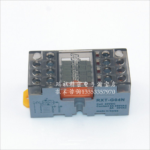 韩国品牌继电器模组F4T-G6D F4T-G6DS -AQZ RXT-G04N MWTR-1A-4 - 图3