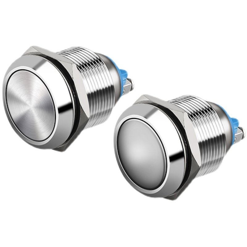 16/19/22mm金属按钮开关自锁复位高平球形弧面圆头螺丝脚门禁门铃,淘宝优惠券,粉丝福利购,淘宝优惠卷
