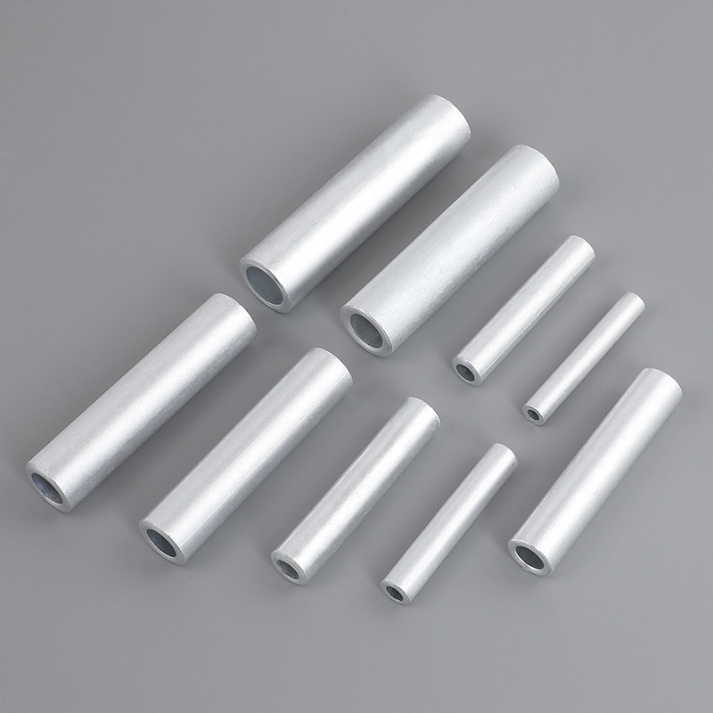 通孔铝连接管铝鼻子接线端子国标gl-16mm2电缆对接中间头铝直通管