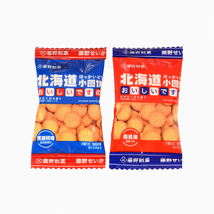 北海道小圆饼藤野制果韧性结婚喜饼伴手礼休闲零食散装500克约75 神圣罗曼喜铺 淘优券