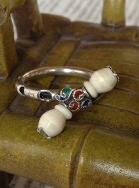 泰国纯银波西米亚风幸运戒指