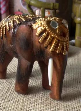 吉祥泰国雕刻四面佛小象工艺礼品