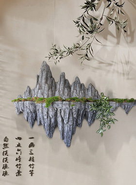 室内造景pu假石头悬挂泡沫石头