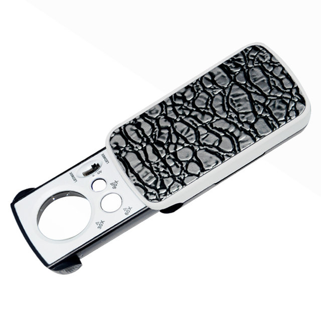 High power antique identification magnifying glass 306090 times