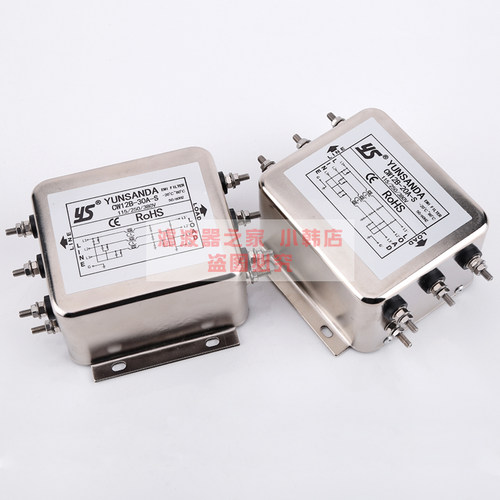 台湾YUNSANDA电源滤波器 CW12B-3A10A30A40A50A60A-S三相380V三线 - 图3