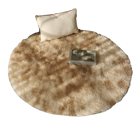 高级感地毯客厅不规则卧室床边毯可机洗厚款茶几沙发垫长毛渐变