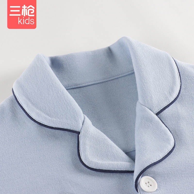 三枪儿童家居服男童秋冬加厚蓄热开襟睡衣女童冬季保暖家居服套装,淘宝优惠券,粉丝福利购,淘宝优惠卷