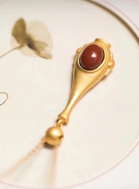 新中式简约气质高档经典花瓶个性设计吊坠项链女士款送妈妈婆婆