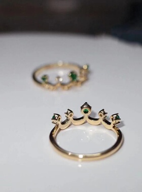 绿冠日系墙裂推荐无敌好看银戒指