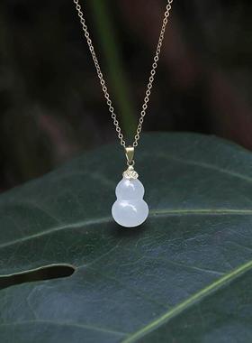 不掉色中国风招财葫芦项链吊坠