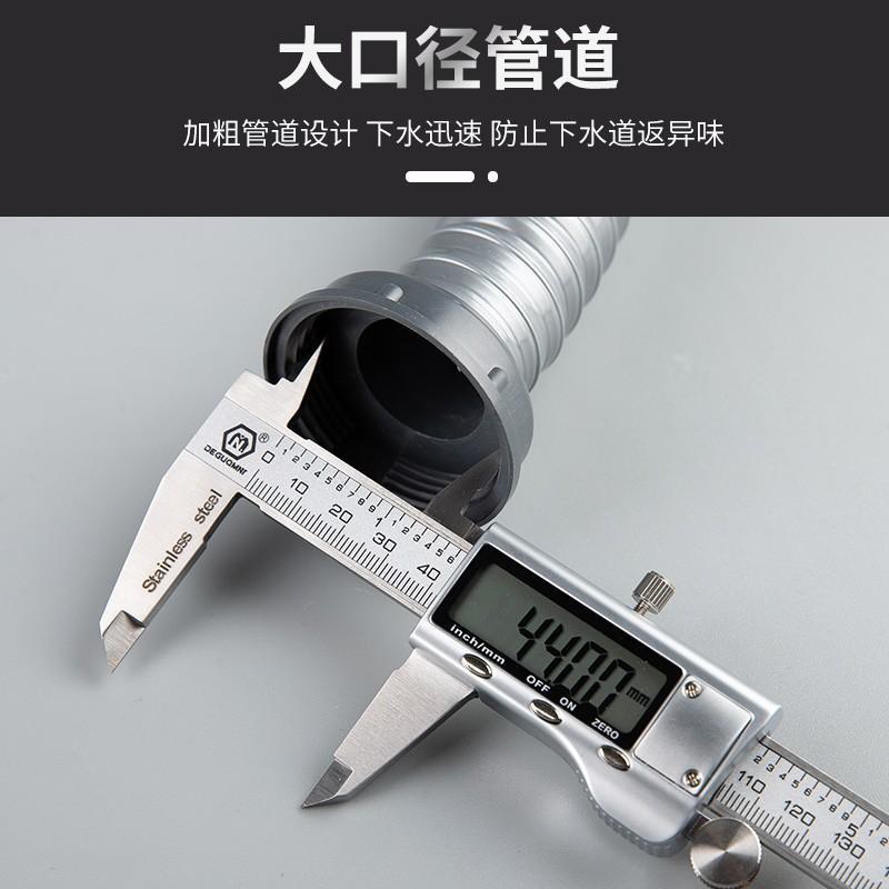 厨房双水池双水槽洗菜盆排水管洗手池二合一防臭下水管配件大全 - 图2