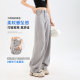 Premium Grey Tencel draped jeans ຂາກວ້າງແຄບ