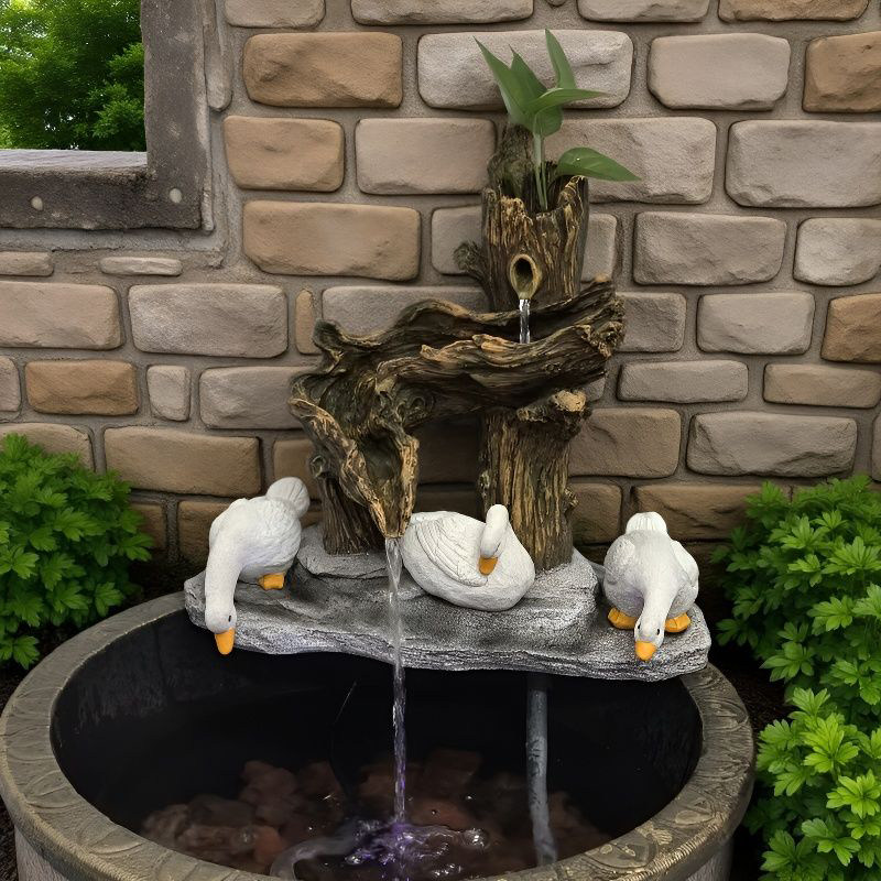 庭院花园鱼缸鱼池循环水造景装饰摆件流水喷泉景观水池增氧,淘宝优惠券,粉丝福利购,淘宝优惠卷