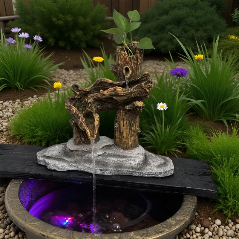 庭院花园鱼缸鱼池循环水造景装饰摆件流水喷泉景观水池增氧,淘宝优惠券,粉丝福利购,淘宝优惠卷