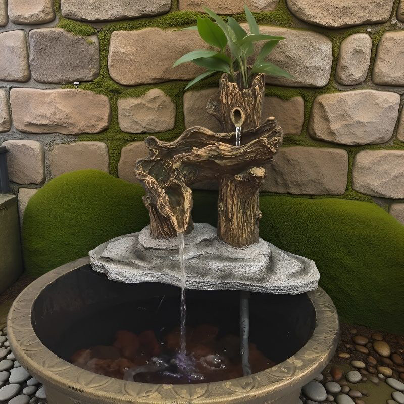 庭院花园鱼缸鱼池循环水造景装饰摆件流水喷泉景观水池增氧,淘宝优惠券,粉丝福利购,淘宝优惠卷