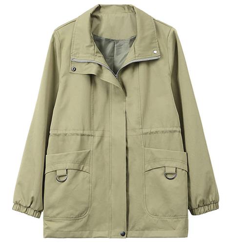 Hooded short windbreaker jacket plus size plus size - 图0