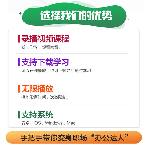 excel速成班office教程零基础办公软件视频学习课程 - 图3
