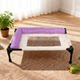 Dog camp bed with hard tube support, removable, washable and breathable
