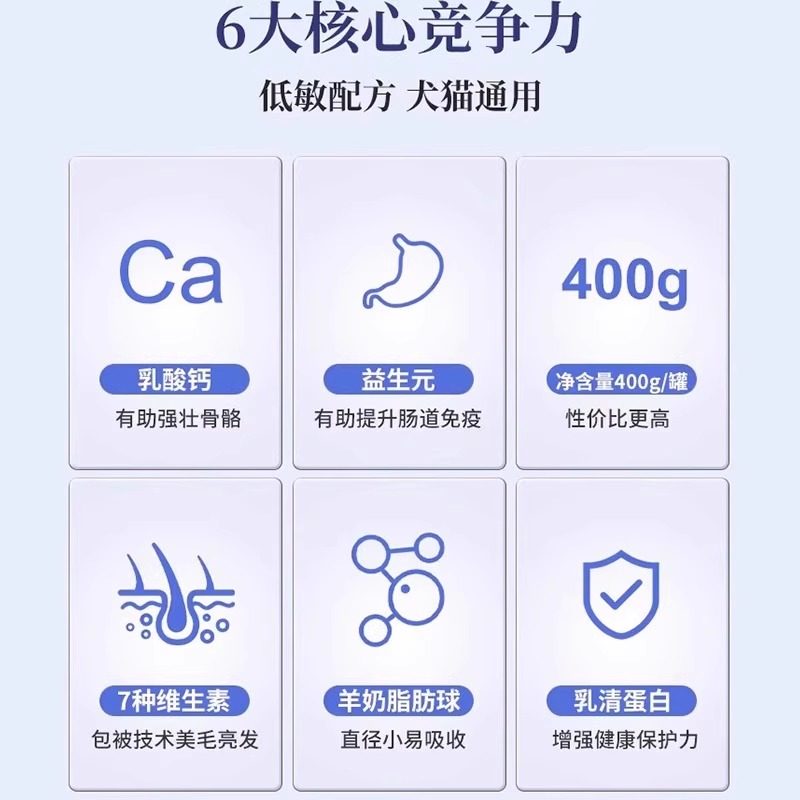 羊奶粉猫咪专用猫粮孕乳猫咪成猫产后奶糕狗狗猫喝的宠物营养用品,淘宝优惠券,粉丝福利购,淘宝优惠卷