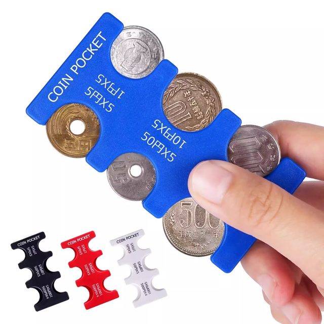 Coin clip Japanese plastic coin classification coin wallet ABS material plastic coin clip portable coin clip