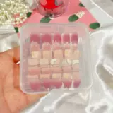 Портативные наклейки для ногтей для маникюра, коробка для хранения для путешествий, накладные ногти, система хранения, аксессуар