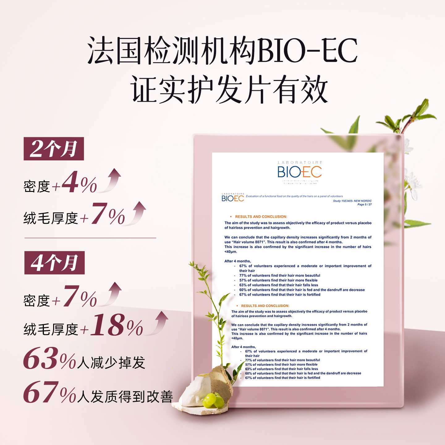 NewNordic护发片口服植物萃取高浓生物素滋补营养发根强韧柔顺