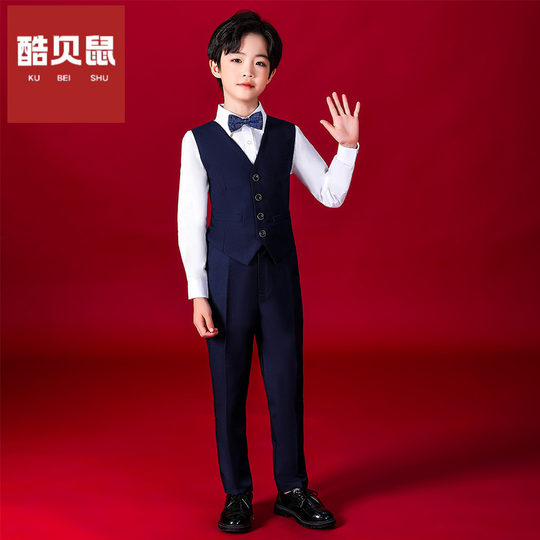 Western-style British-Korean style piano performance suit for middle-aged and older children