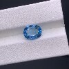 Natural high-quality Swiss blue topaz oval 8x10mm can be inlaid with 18k gold, silver rings, pendants, earrings, etc.