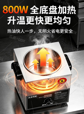 志高恒温商用酸菜鱼炸蛋热油器