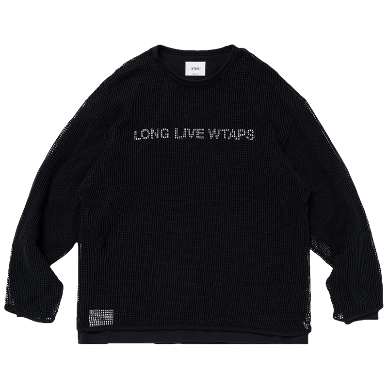 现货WTAPS GHILL/ LS/ COTTON. LLW网格休闲长袖T恤男款24SS-图3