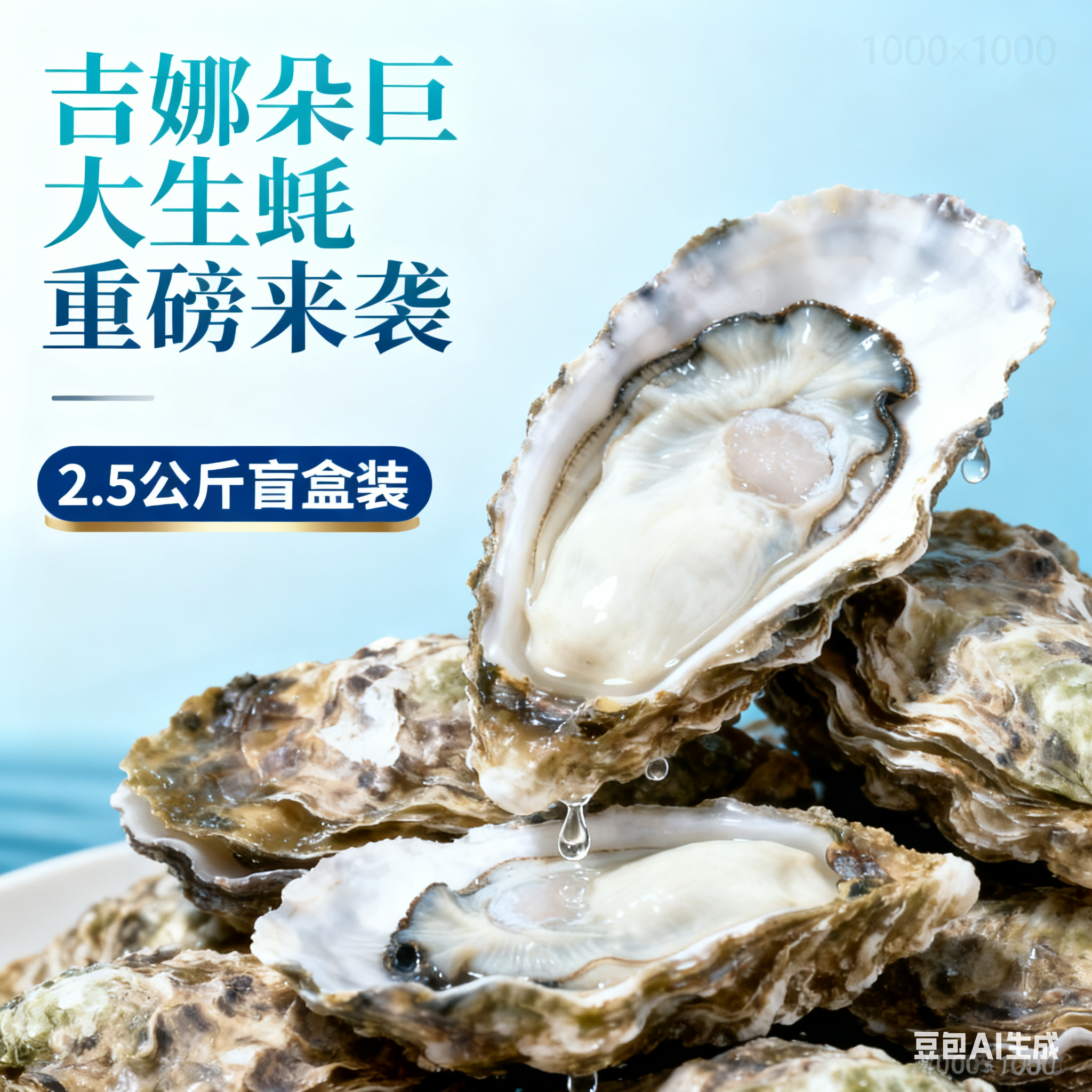 吉娜朵法国生蚝特大只2.5公斤盲盒 空运鲜活 即食 进口 刺身牡蛎,淘宝优惠券,粉丝福利购,淘宝优惠卷