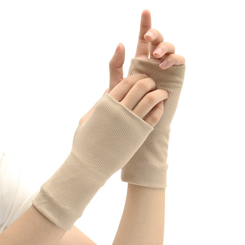 秋冬季全棉半指手套女士保暖遮疤痕纹身男打游戏半截露指学生写字,淘宝优惠券,粉丝福利购,淘宝优惠卷