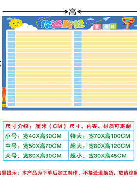 小组评比栏班级之星光荣榜墙贴
